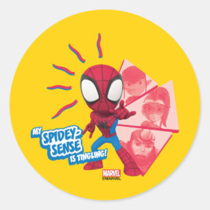 My Spidey-Sense is Tingling! Classic Round Sticker