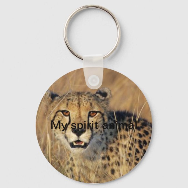 My spirit animal cheetah  keychain (Front)