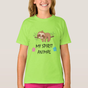 My Spirit Animal Cute Sleeping Sloth T-Shirt