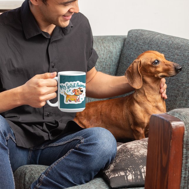 My Spirit Animal Dog Mug (This adorable, "my spirit animal" dog mug would make a great gift for someone special! )