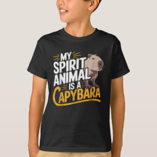 My Spirit Animal Is a Capybara Cute & Funny Animal T-Shirt