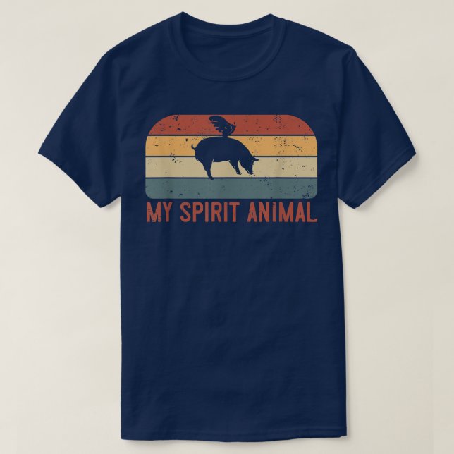 My Spirit Animal Is A Pig T-Shirt (Design Front)