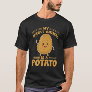My Spirit Animal Is A Potato - Cute Potato T-Shirt
