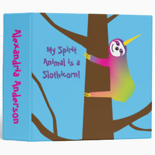 My Spirit Animal is a Slothicorn Binder