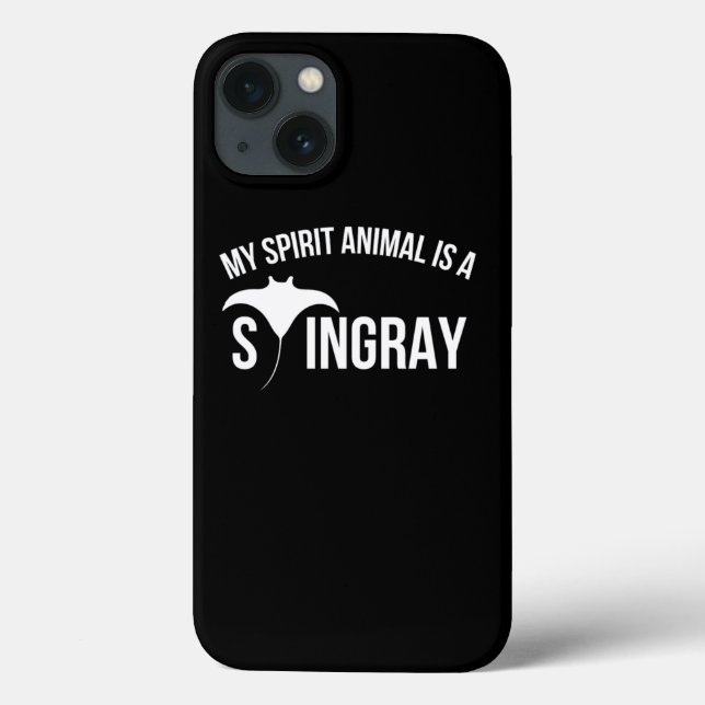 My Spirit Animal Is A Stingray Funny Stingray Prin Case-Mate iPhone Case (Back)