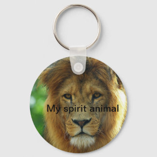 My spirit animal lion keychain