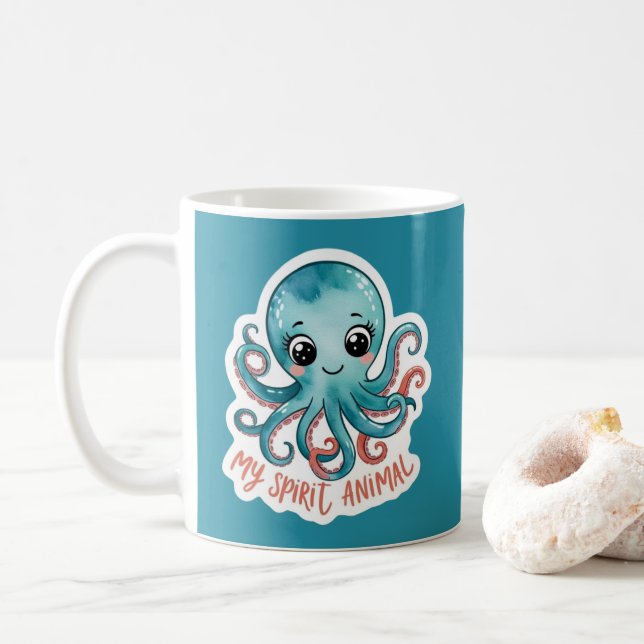 My Spirit Animal Octopus Mug (With Donut)