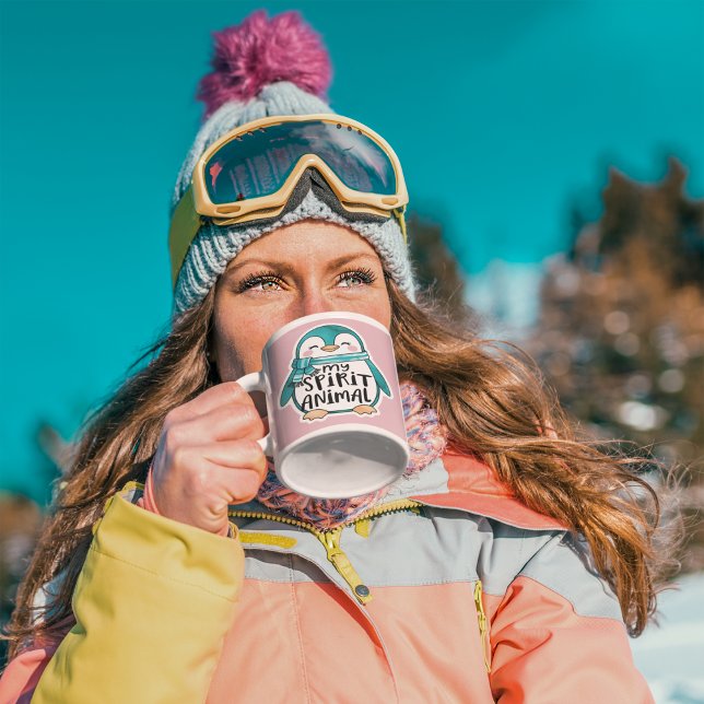 My Spirit Animal Penguin Mug (This adorable, "my spirit animal" penguin mug would make a great gift for someone special! )