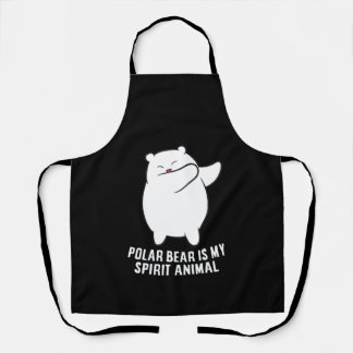 My Spirit Animal  Polar Bear Cute Polar Bear Lover Apron