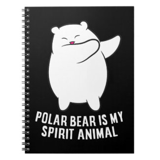 My Spirit Animal  Polar Bear Cute Polar Bear Lover Notebook