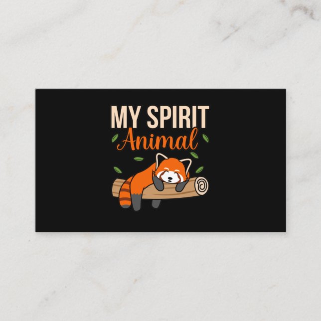 My Spirit Animal Red Pandas Cute Pet Panda Lover G Enclosure Card (Front)