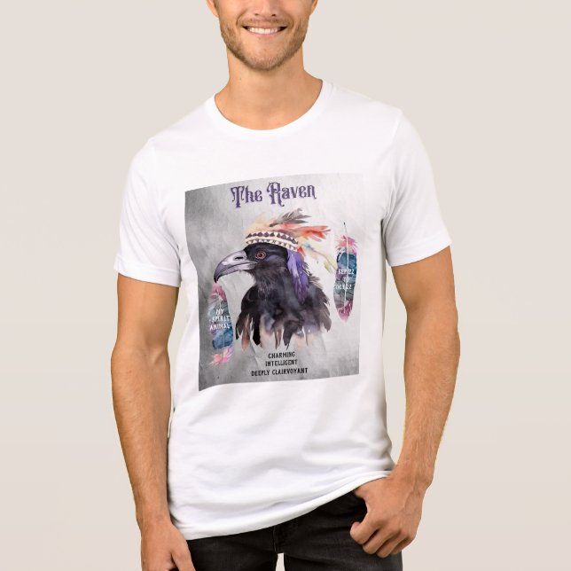 "My Spirit Animal" The Raven Sep - Oct  Tri-Blend Shirt (Front)