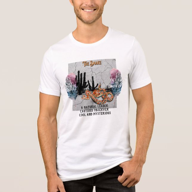 "My Spirit Animal" The Snake Oct - Nov  Tri-Blend Shirt (Front)