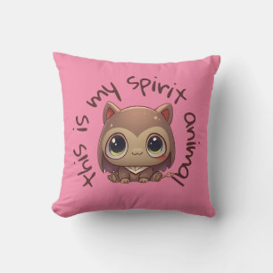 My spirit animal throw pillow