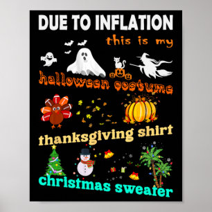 My Spooky Halloween Thanksgiving Ugly Costume 1 Poster