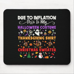 My Spooky Halloween Thanksgiving Ugly Costume Mouse Pad