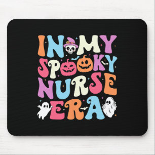 My Spooky Nurse Era Halloween Groovy Nursing Hallo Mouse Pad