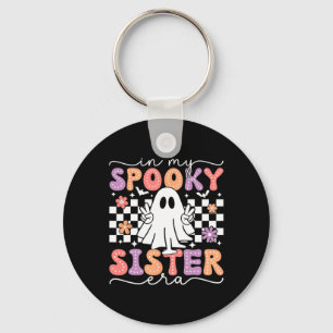 My Spooky Sister Era Retro Ghost Halloween Spooky Keychain