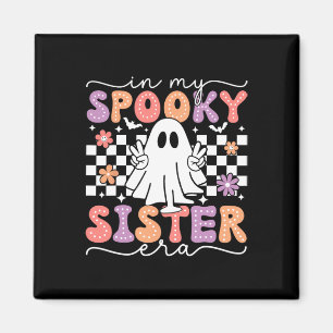 My Spooky Sister Era Retro Ghost Halloween Spooky  Magnet