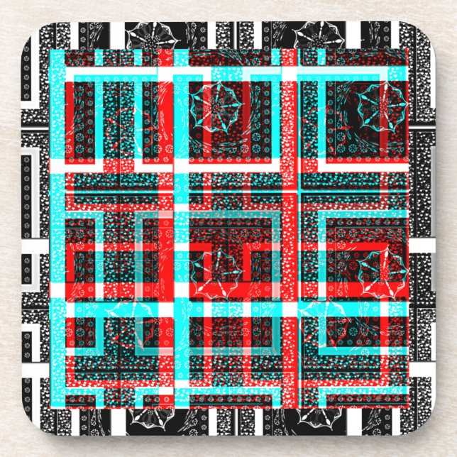 My Square Maze Design Coaster (Front)