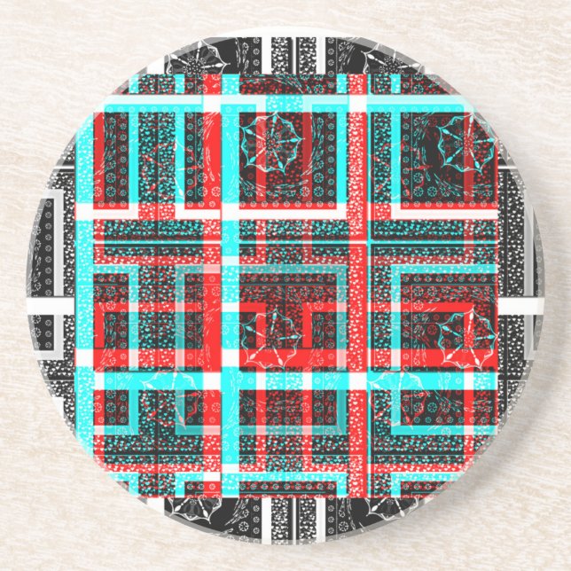 My Square Maze Design Coaster (Front)