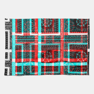 My Square Maze Design Kitchen Towel