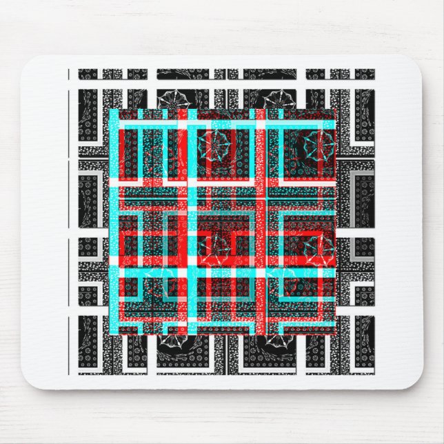 My Square Maze Design Mouse Pad (Front)