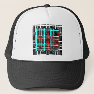My Square Maze Design Trucker Hat