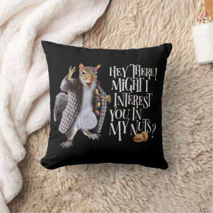 My Squirrel Nuts Throw Pillow