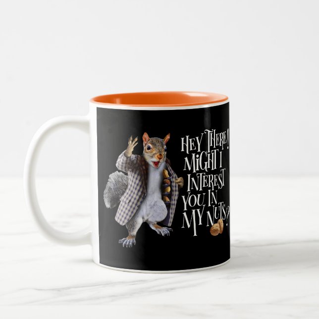 My Squirrel Nuts Two-Tone Coffee Mug (Left)
