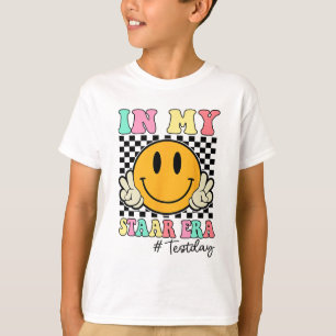 My Staar Era Retro Smile Teacher Kids Testing Test T-Shirt