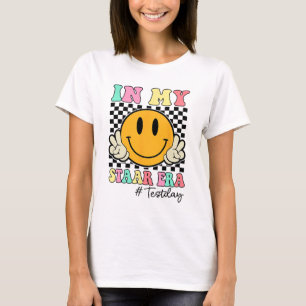 My Staar Era Retro Smile Teacher Kids Testing Test T-Shirt