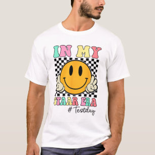 My Staar Era Retro Smile Teacher Kids Testing Test T-Shirt