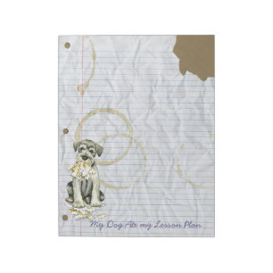 My Standard Schnauzer Ate My Lesson Plan Notepad