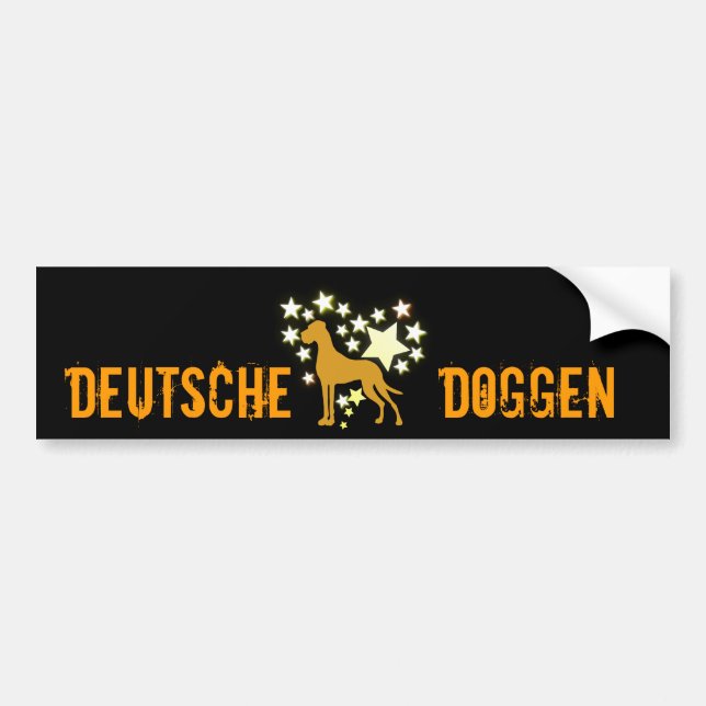 My Star Great Danes Bumper Sticker (Front)