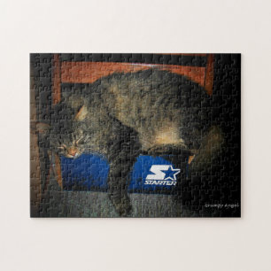 My Starter is Broken cat meme Jigsaw Puzzle