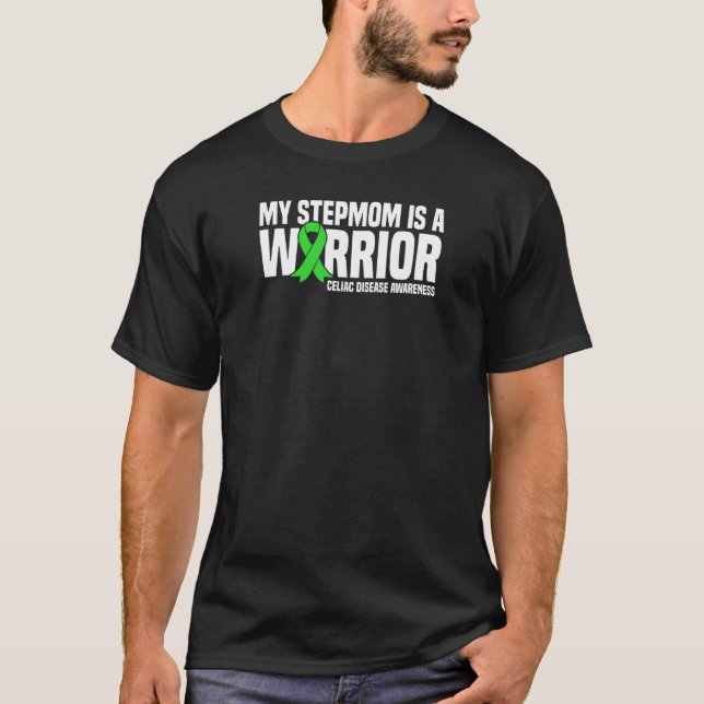 My Stepmom Is A Warrior Celiac Disease Awareness T-Shirt (Front)
