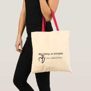 My story is simple tote bag