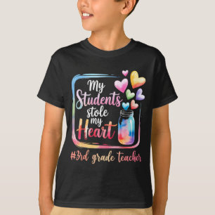 My Student Stole My Heart 3rd Grade Teacher Valent T-Shirt