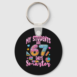 My Students Are 67 Days Smarter Funny Teacher Kids Keychain