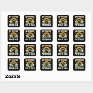 My Students Are My Pot Of Gold Teacher St Patrick Square Sticker
