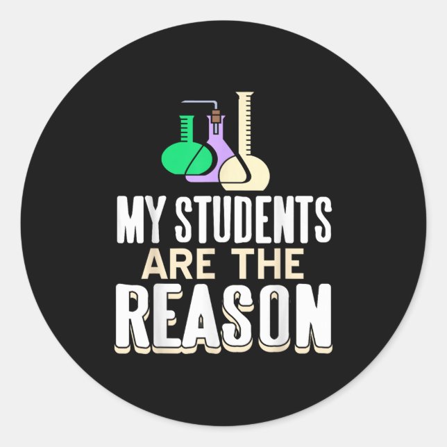 My Students Are The Reason I Teach And Insre In Sc Classic Round Sticker (Front)