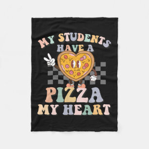 My Students Have A Pizza-my-heart Fleece Blanket