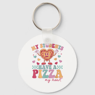 My Students Have A Pizza Of My Heart Teacher Valen Keychain