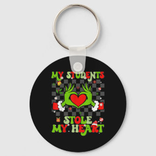 My Students Stole My Heart Christmas Xmas Teacher Keychain