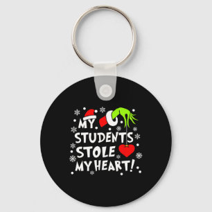 My Student's Stole My Heart Christmas Xmas Teacher Keychain