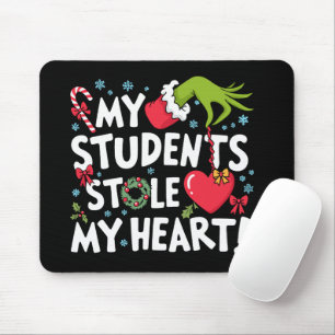 My Students Stole My Heart Christmas Xmas Teacher Mouse Pad