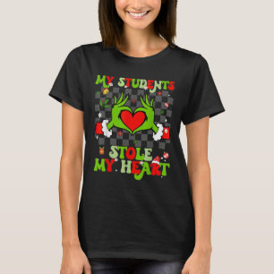 My Students Stole My Heart Christmas Xmas Teacher T-Shirt