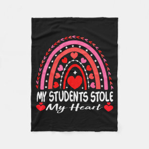 My Students Stole My Heart My Students Are My Vale Fleece Blanket