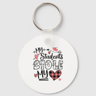 My Students Stole My Heart Teacher Valentines Day Keychain